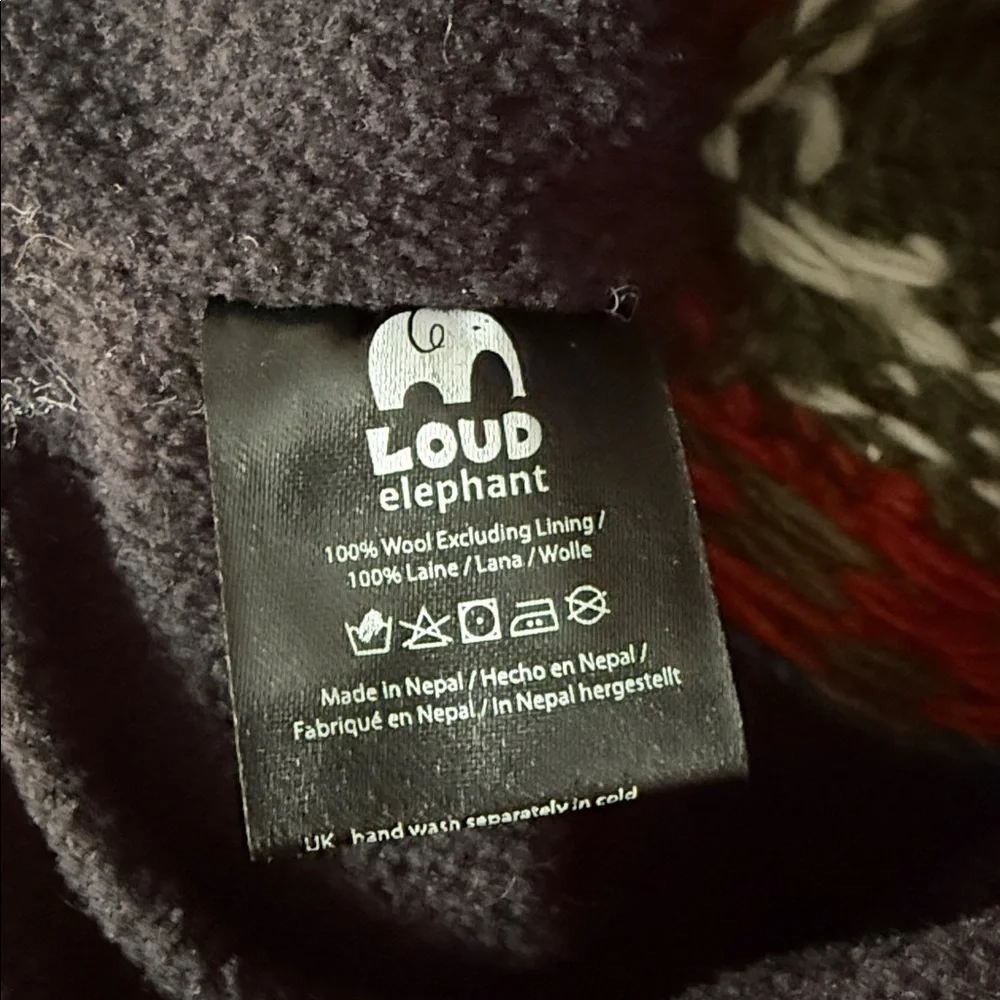 Loud Elephant Sheep Motif Wool Beanie - Picture 4 of 4